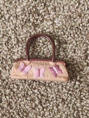Barbie My Scene Teen Tees T-Shirt Kennedy Doll Tan & Pink Butterfly Purse Bag